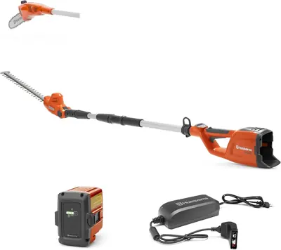 Tagliasiepi a batteria Husqvarna 120iTK4-H con asta telescopica